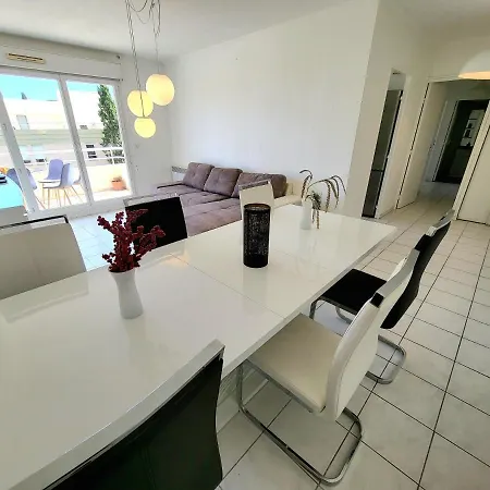 Appart Luxueux 3 Pieces, Piscine, Mer, Terrasse Appartamento