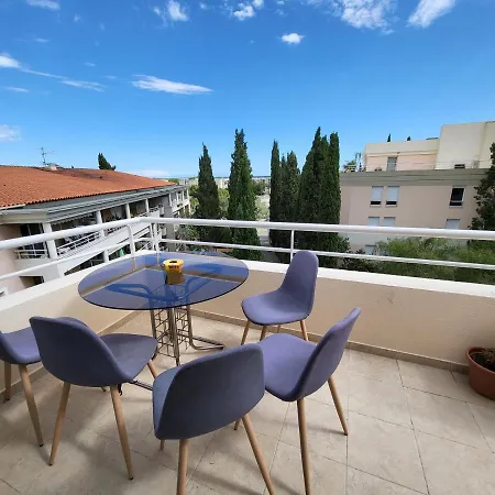Appart Luxueux 3 Pieces, Piscine, Mer, Terrasse Appartamento